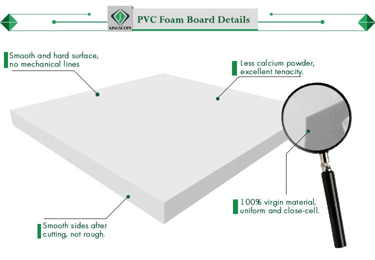 Glossy PVC Foam Insulation Board Rigid Insulation Polyurethane Foam Board Sheet