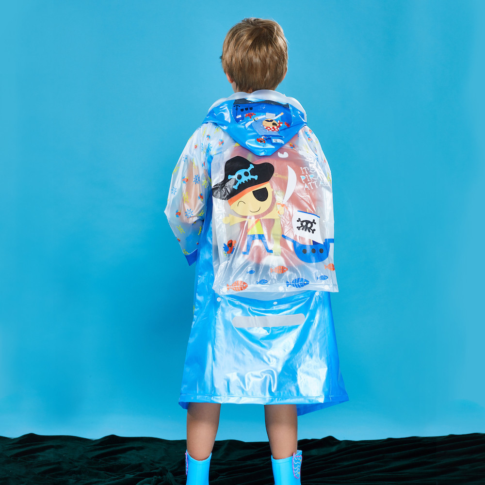 Wholesale Pvc Vinyl Kids Raincoat Manufacturers With Logo And Backpack For On The Way School