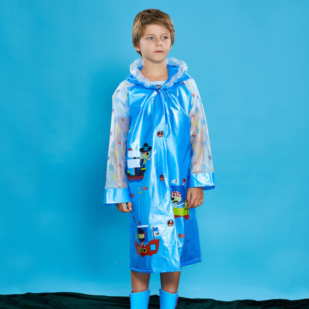 Wholesale Pvc Vinyl Kids Raincoat Manufacturers With Logo And Backpack For On The Way School