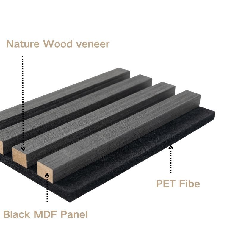 decor interior acoustic slat wall panel Industrial Acoustic Panel Sound Proof Wall Panels