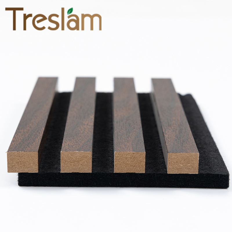 Interior Acoustic Wall Panels Soundproof Boards Foam Polyester Fiber MDF Felt Wood Slat Wood Veneer Booth Household Commerce