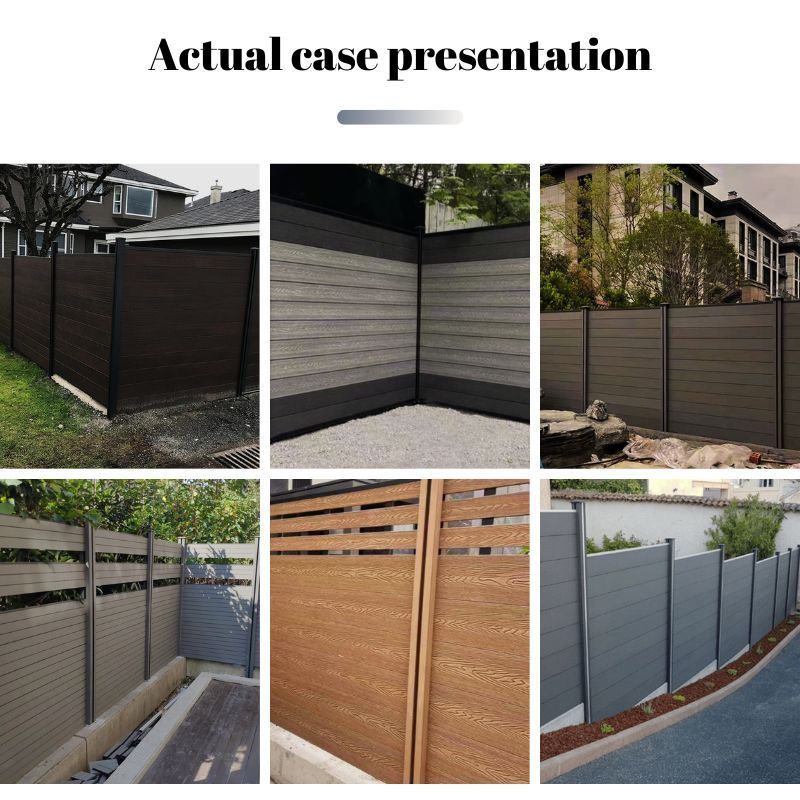 High quality wpc composite outdoor fence modern building garden fence panels