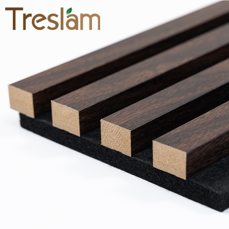 Interior Acoustic Wall Panels Soundproof Boards Foam Polyester Fiber MDF Felt Wood Slat Wood Veneer Booth Household Commerce