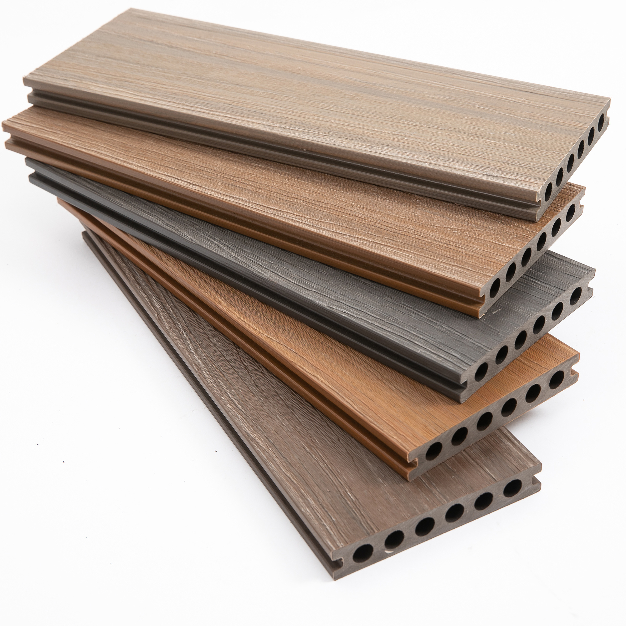 Chinese hardwood wood grain wpc outdoor flooring decking composite decking cheap