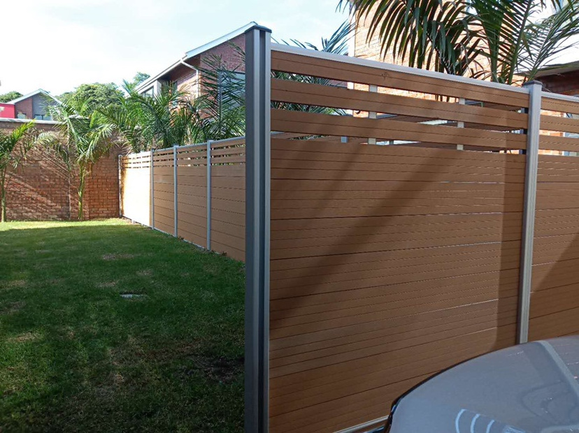 Privacy fencing house decorative wood plastic composite panel wpc fence