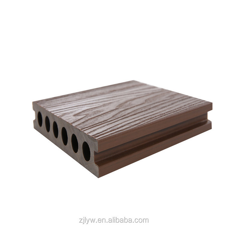 Hot Sale Anti-uv Diy Composite Wood 3d embossing  wpc outdoor decking floor Wood Grain Composite Decking Tiles Board Flooring