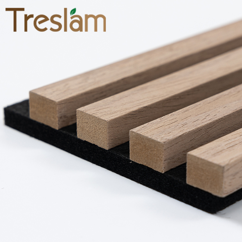 LYW Treslam Customized  MDF Acoustic Wooden  Panels Acoustic Panel for Household and Commerce Use Noise Cancelling Wall