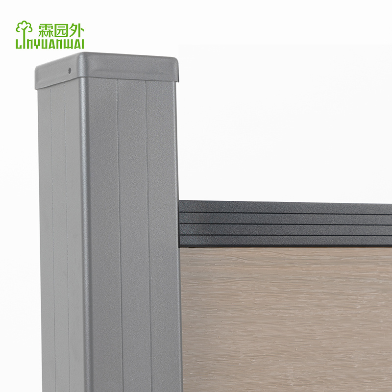 Linyuanwai Outdoor fence Accessories privacy composite fencing aluminum batten for the fence