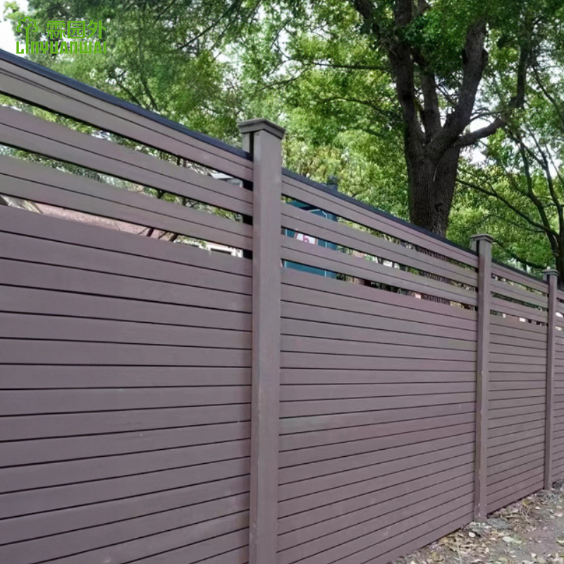 High quality wpc composite outdoor fence modern building garden fence panels