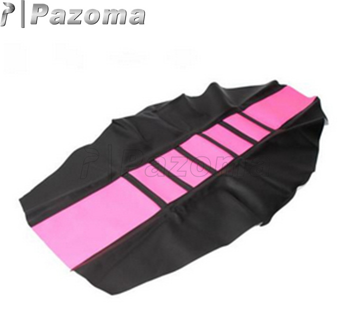 Motorcycle Ribbed Rubber Gripper Soft Seat Cushion Cover For Honda XR650 CRF 250R 450R Yamaha Suzuki Kawasaki RMZ WR YZ TTR