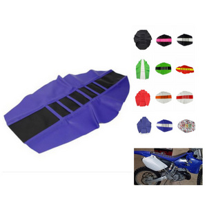 Motorcycle Ribbed Rubber Gripper Soft Seat Cushion Cover For Honda XR650 CRF 250R 450R Yamaha Suzuki Kawasaki RMZ WR YZ TTR