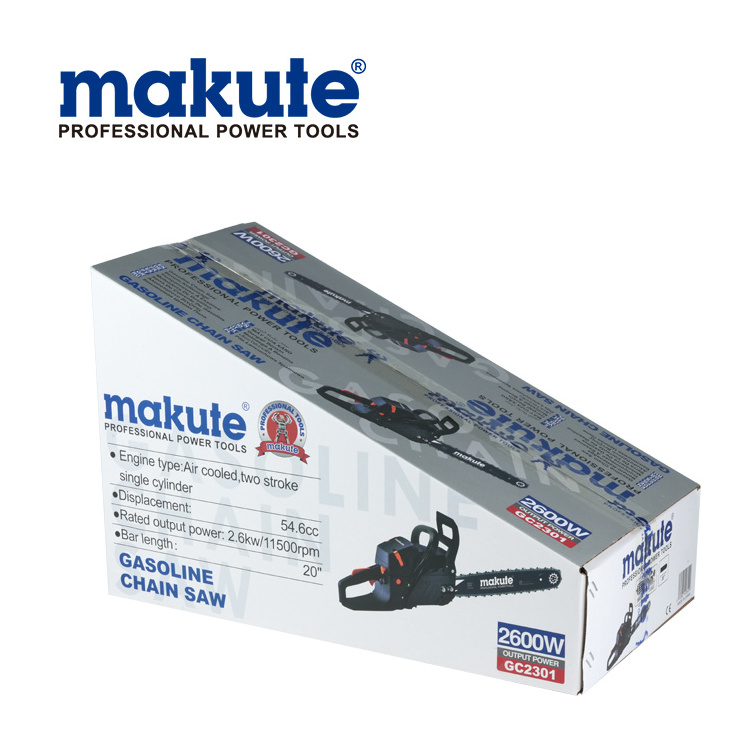 Makute Gasoline Chain Saw 54.6CC with 20 inch Bar Saw Blade GC2301