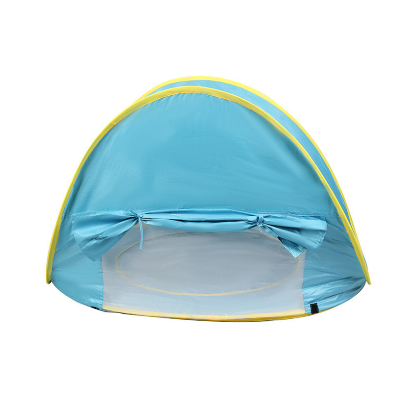 Pop Up Baby Beach Tent UPF 50+ Summer Shade Tent Sun Baby Beach Umbrella for Infant with Pool Baby Beach Tent