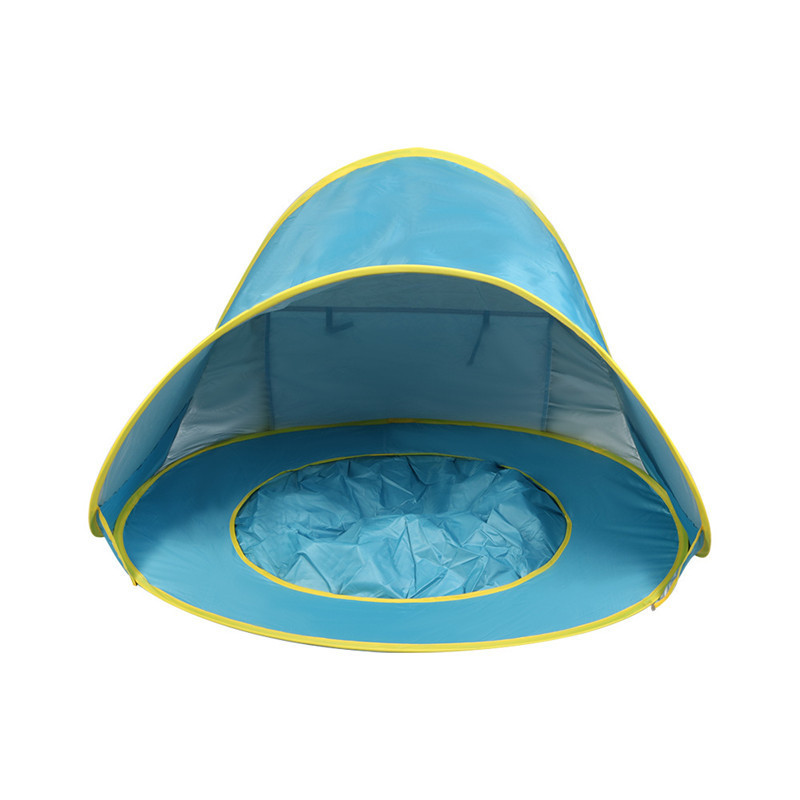 Pop Up Baby Beach Tent UPF 50+ Summer Shade Tent Sun Baby Beach Umbrella for Infant with Pool Baby Beach Tent