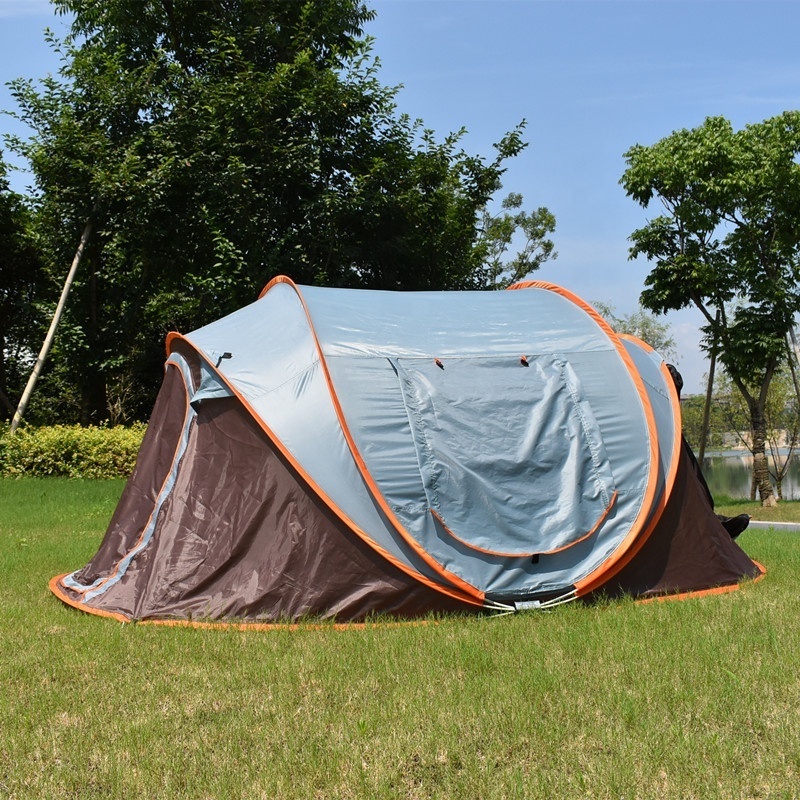 Automatic opening pop up outdoor waterproof and windproof ship shape luxury camping tents for sale