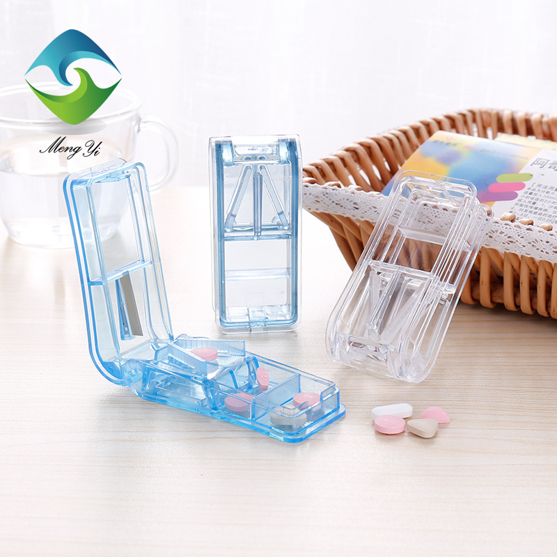 Eco-Friendly plastic pill cutter medicine crusher travel portable medicine cutter