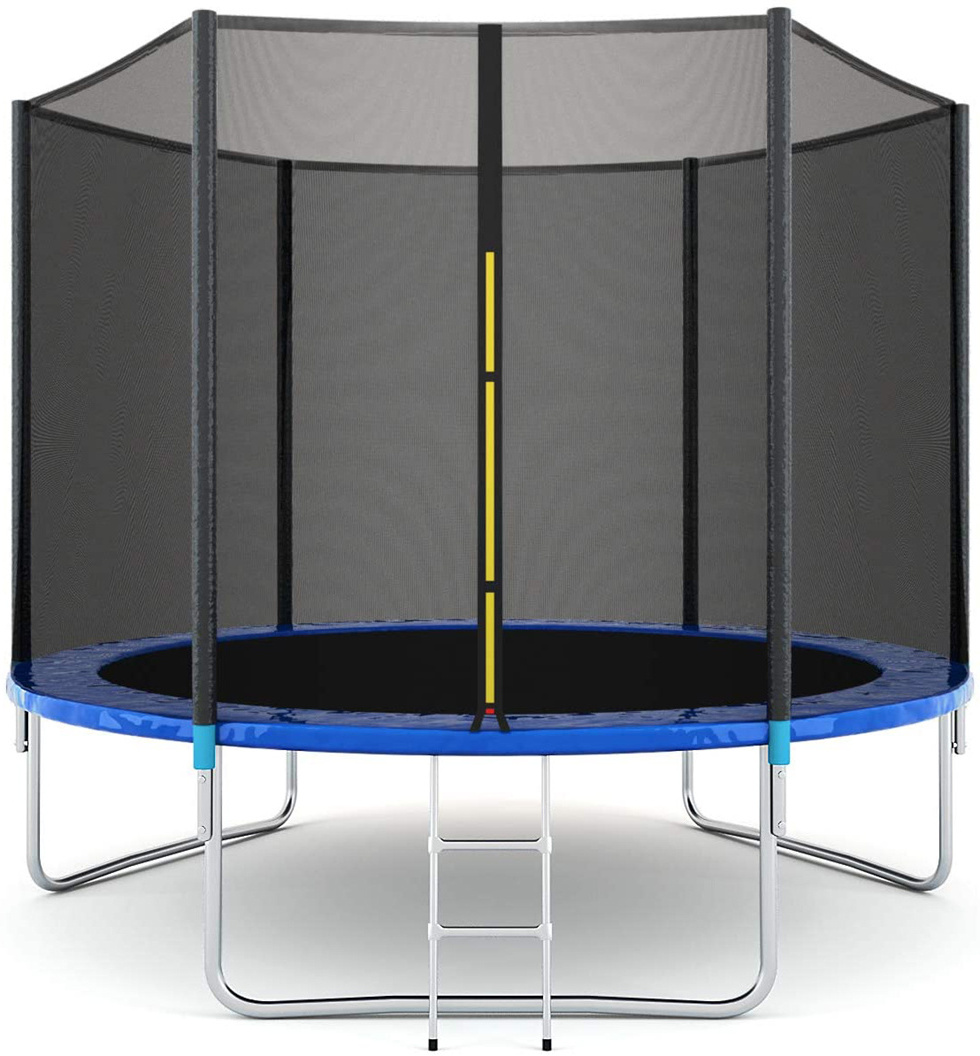 Professional Supplier Cheap 6FT-16FT Jumping Beds Outdoor Kids Trampolines With Safety Net Basketball Hoop Set For Trampoline