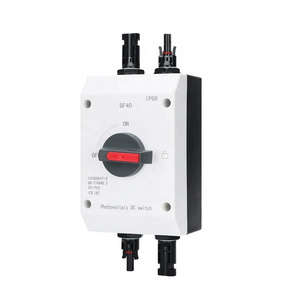 Solar Power Outdoor isolation switch waterproof  ip66  4p 32a 1000v 1500v DC Isolator Switch PV Disconnect Switch