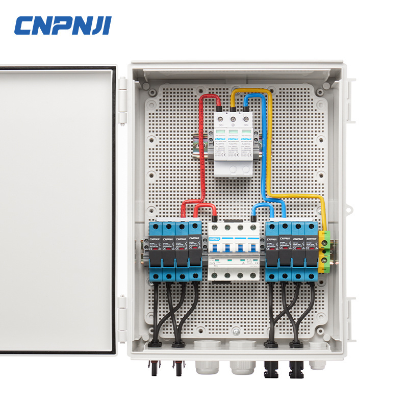 Mingguan plastic solar pv dc 4 string combiner box 1kw 2kw 3kw 5kw 10kw pv solar combiner box MGV-DCPV4