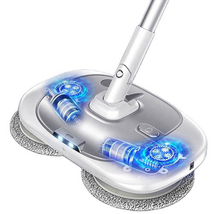 Wireless electric mop sweeping and mopping machine, hand - pushed mopping device, can spray water