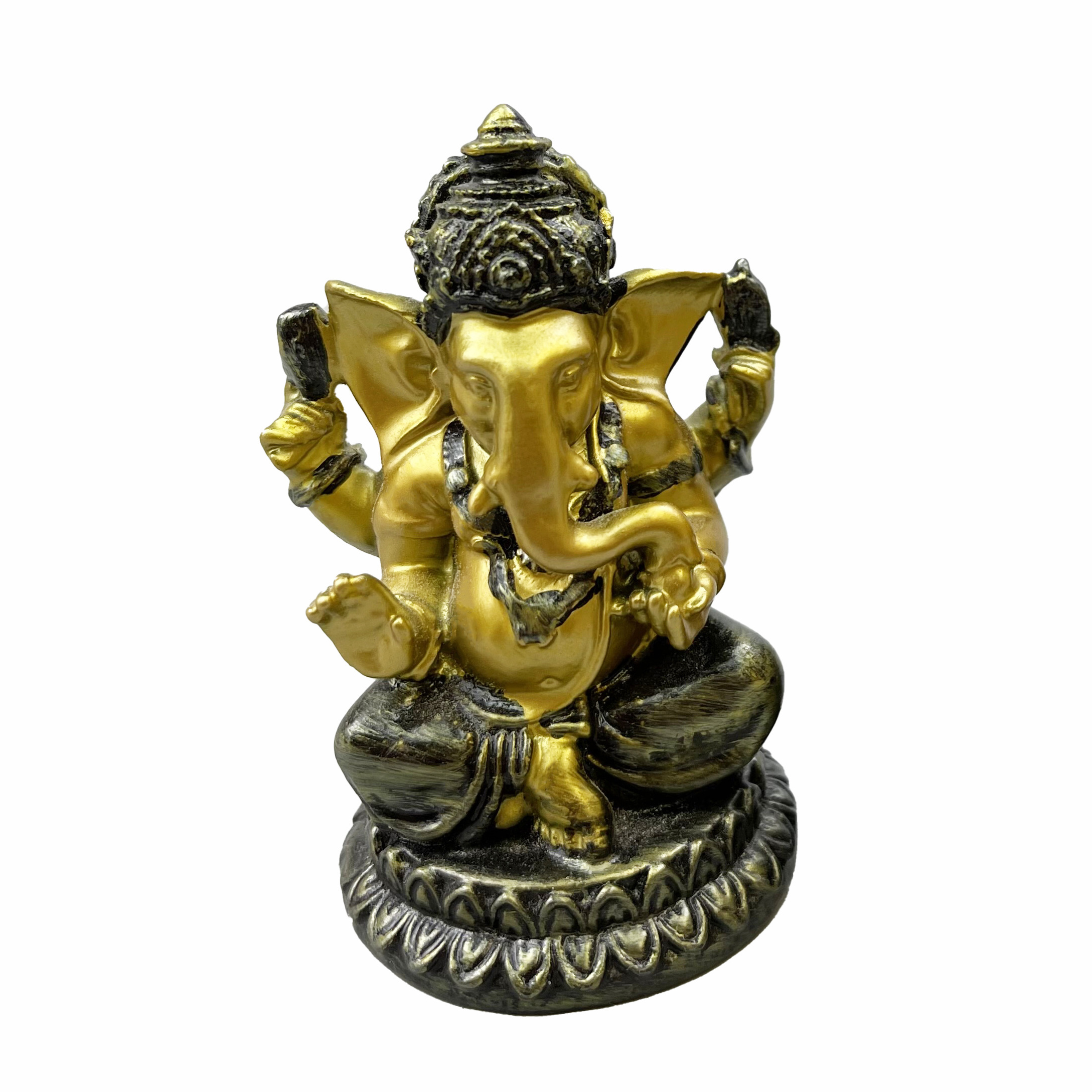 Indian Mini Ganesha Statue Hindu Ganesh for Car India Home Office Temple Gifts Dashboard Decor Zen Meditation Room Dec Idol Yoga