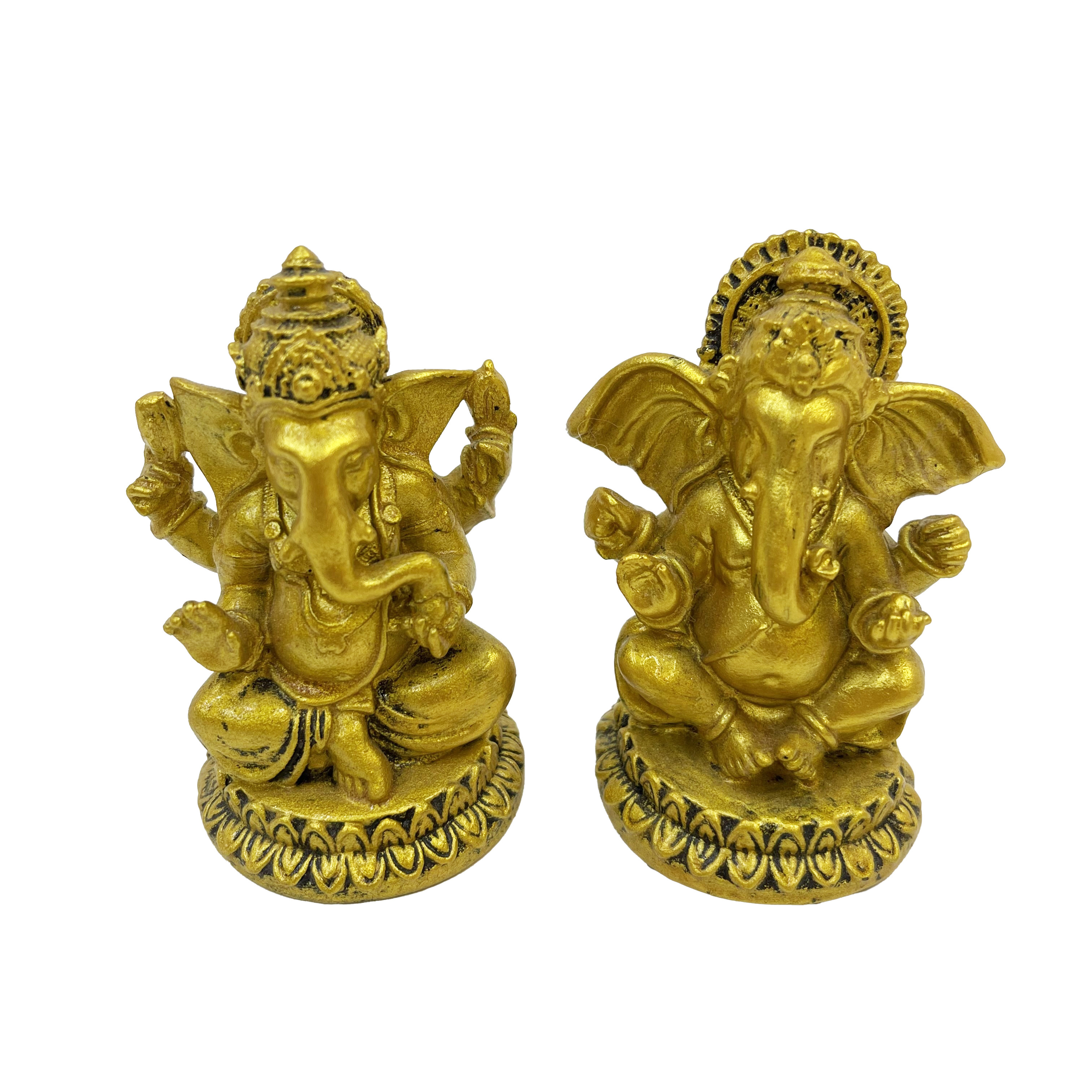 Indian Mini Ganesha Statue Hindu Ganesh for Car India Home Office Temple Gifts Dashboard Decor Zen Meditation Room Dec Idol Yoga