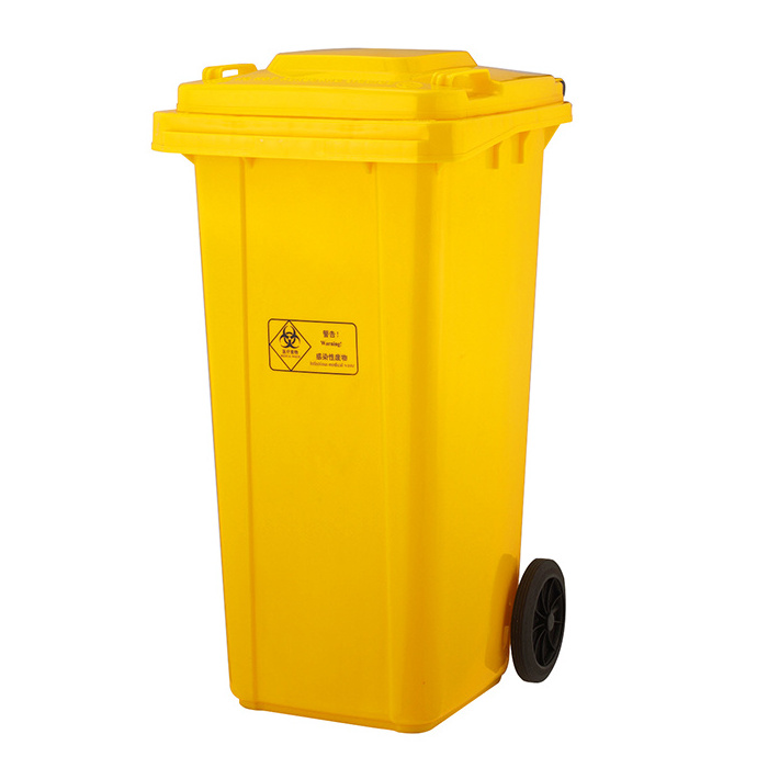 Good Quality Guarantee 120L/240L Plastic Trash Bin Outside Garbage Bin with Wheel