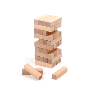 Hot Sale Custom Wooden Blocks Tumbling Tower Game Toy Kid Baby OEM/ODM Available Solid Wood Stacking Tower