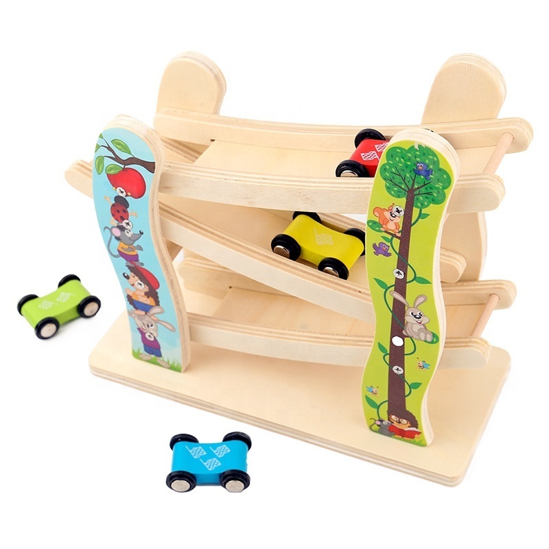 OEM Wooden Toys Classic Bassha Der Kelana 2023 Car Kids Tricycle Ramp Sliding Cars For kids