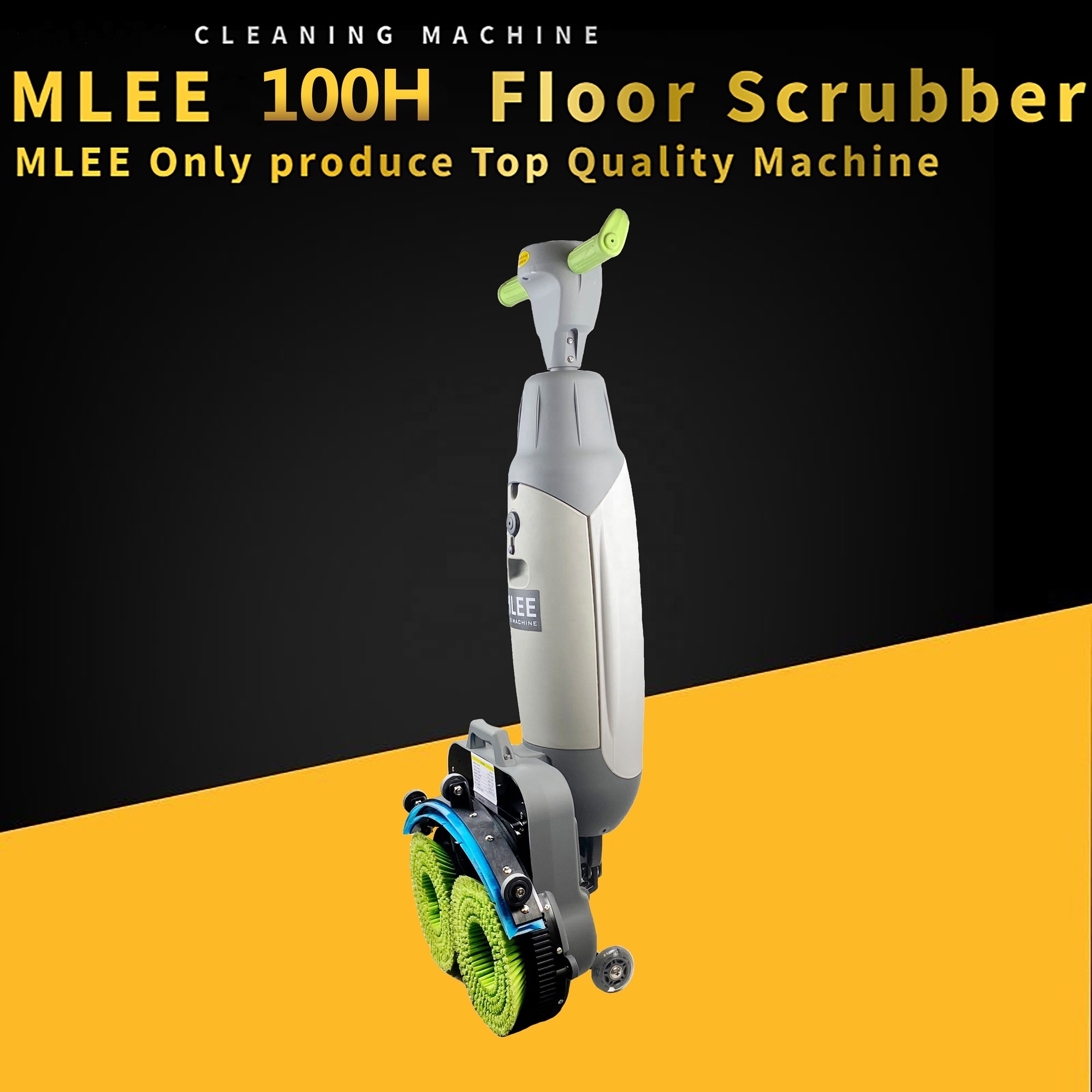 MLEE100H 2022 Mini Scrubber Floor  6.5L Lithium Battery Double Brush Floor Cleaning Machine Price