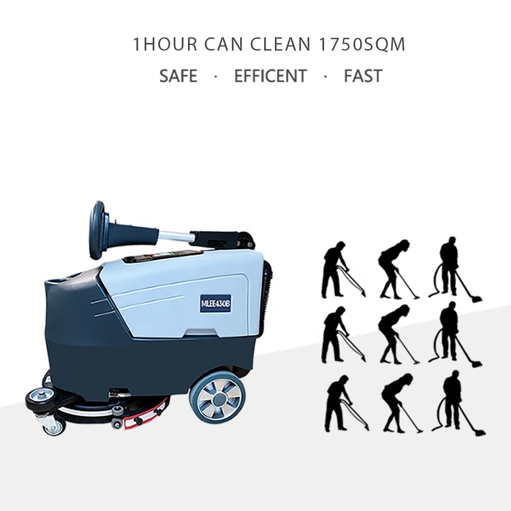 MLEE430B High Quality Walk Behind Floor Sweeper Automatic Small Hand Held Floor Scrubber