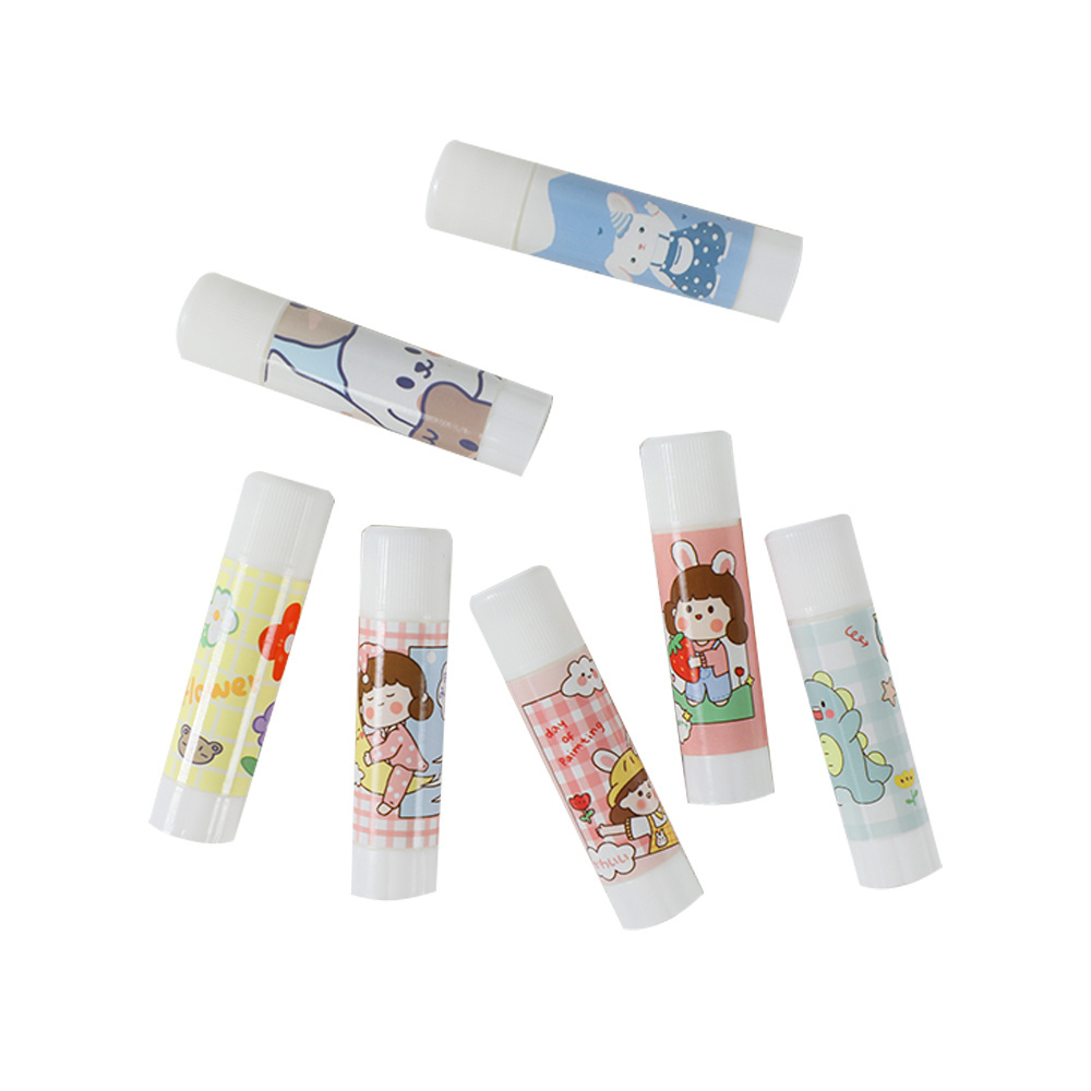 Custom Logo 9g Adhesive PVA Solid Glue Stick Clear White Non-toxic Glue Sticks for Kids