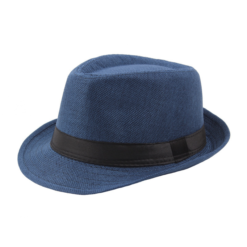 MOTE-ZA239 Fashion Jazz Hat Wholesale Summer Sunshade Straw Fedora Hat Mens Outdoor Straw Panama Hat