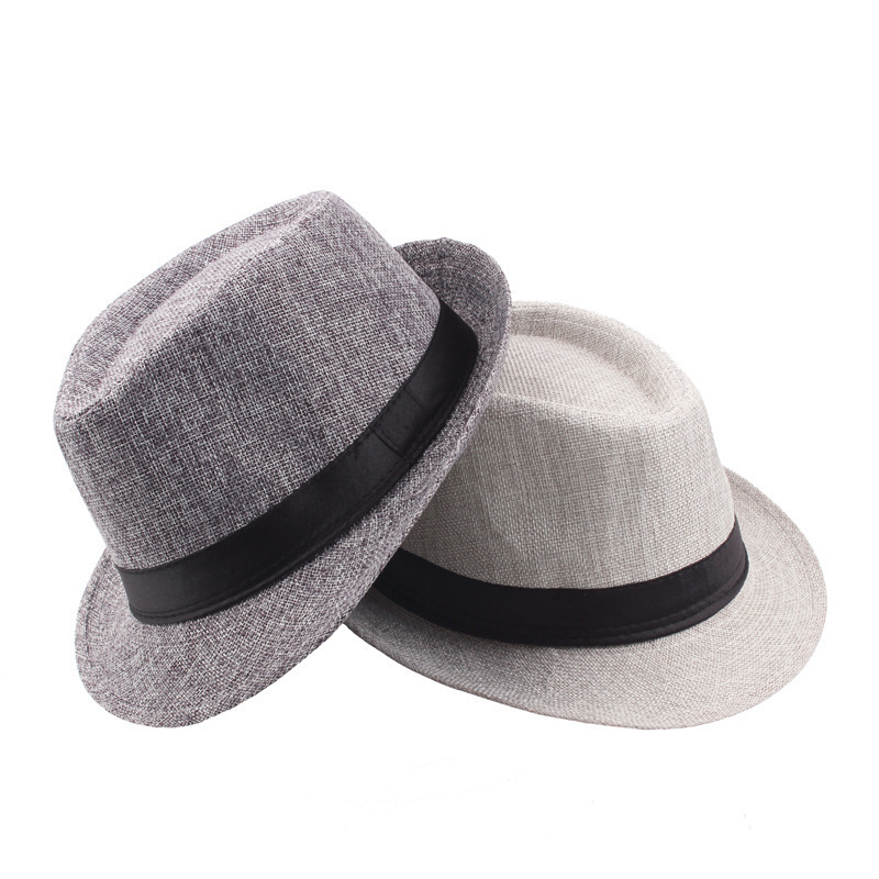 MOTE-ZA239 Fashion Jazz Hat Wholesale Summer Sunshade Straw Fedora Hat Mens Outdoor Straw Panama Hat