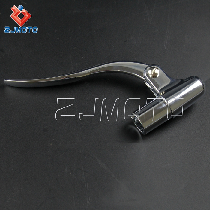 High Quality Inverted Chopper Bobber Handlebar Bar End Control Lever Chrome Motorcycle Brake Clutch Lever