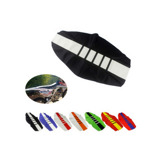 Motorcycle Ribbed Rubber Gripper Soft Seat Cushion Cover For Honda Yamaha Suzuki Kawasaki RMZ WR YZ TTR