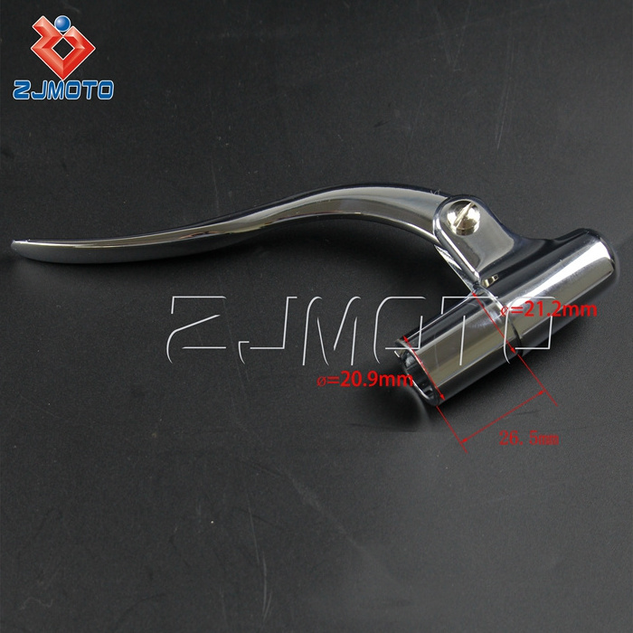 High Quality Inverted Chopper Bobber Handlebar Bar End Control Lever Chrome Motorcycle Brake Clutch Lever