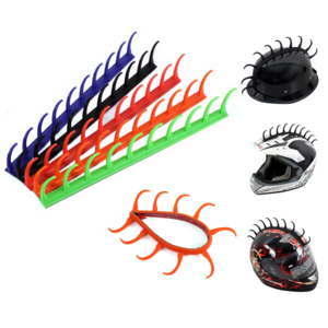 5 Colors Motorcycle Helmet Dirt Biker Bmx Helmets Mohawks Spikes Rubber Sticker