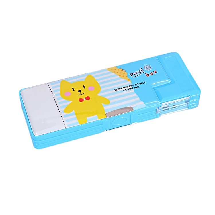 factory customized best price Pull-out color plastic pencil box set stationery combo multifunction school pencil box in China