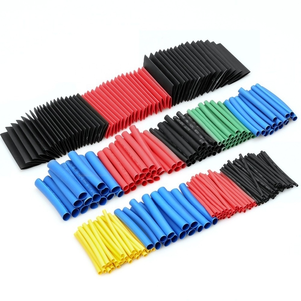 127 164 328 580 pcs pack set heat shrink tube assortment electrical insulated wire connectors wrap tube  heat shrink tube sleeve