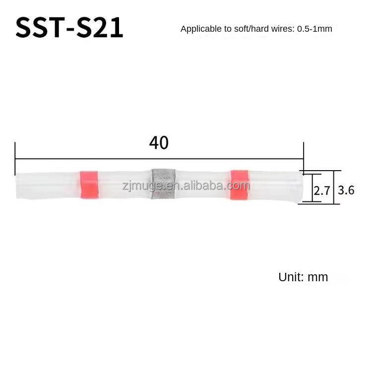 Red SST-S21 heat shrink terminal kit relay protection welding ring heat shrink tube