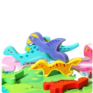 2022 new creative jigsaw puzzle classic game animal dinosaur jigsaw wood toys for kids to increase hands-on ability