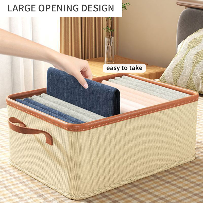 Household Hot Sale Clothes Organizer Washable Wardrobe Drawer Organizer For Clothes Jeans Closet Storage Bins