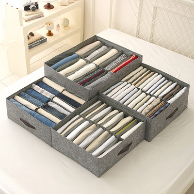 Closet Organizers and Storage Box Wardrobe Clothes Organizer for Pants Jeans T-shirt Drawer Organizer for Clothing