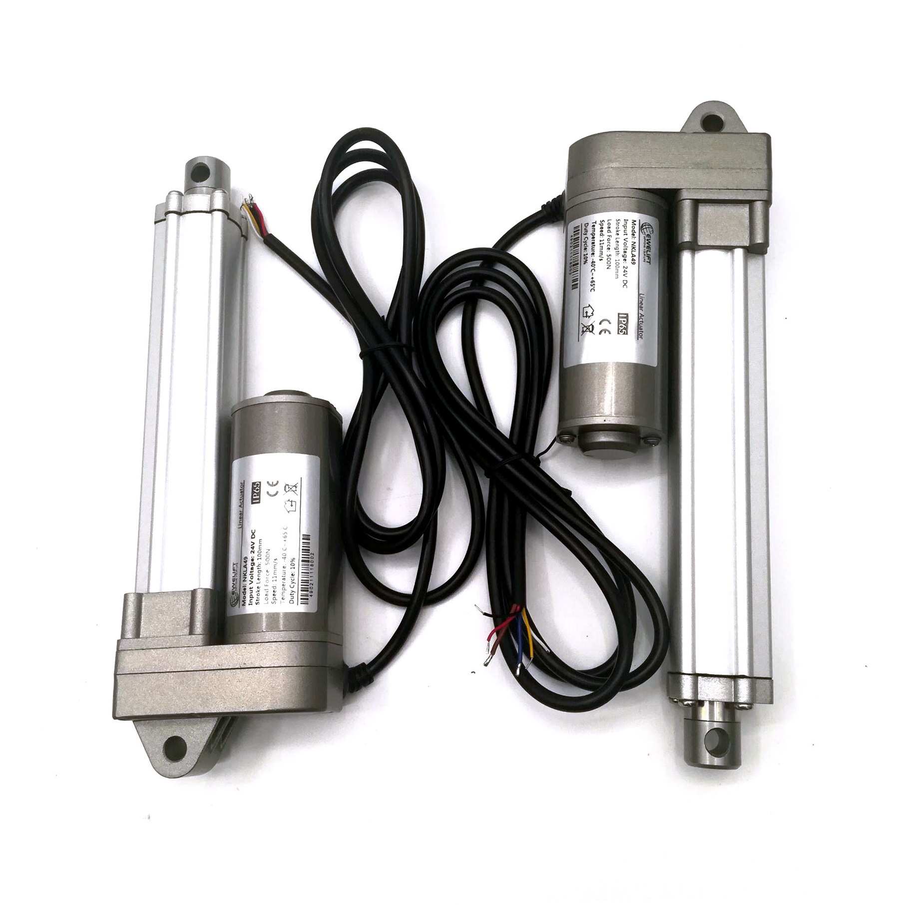 Micro Industry Electric Linear Actuator IP65 IP66 Waterproof 12V 24V 2000N Silver High Speed Brush Waterproof Motor GEAR MOTOR