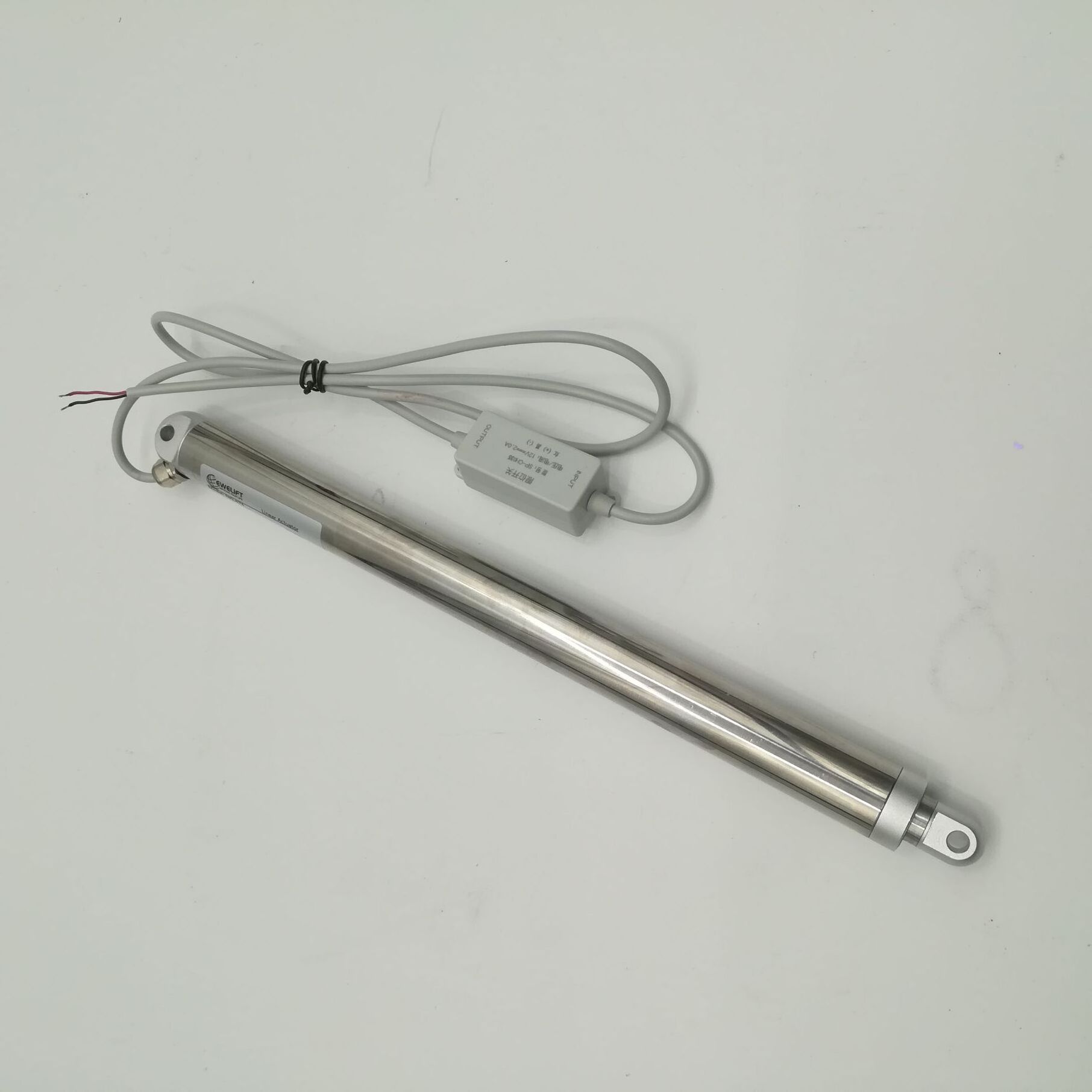 12V 24V DC motor 500N 50KG load Stainless Steel Tubular Inline Electric Linear Actuator