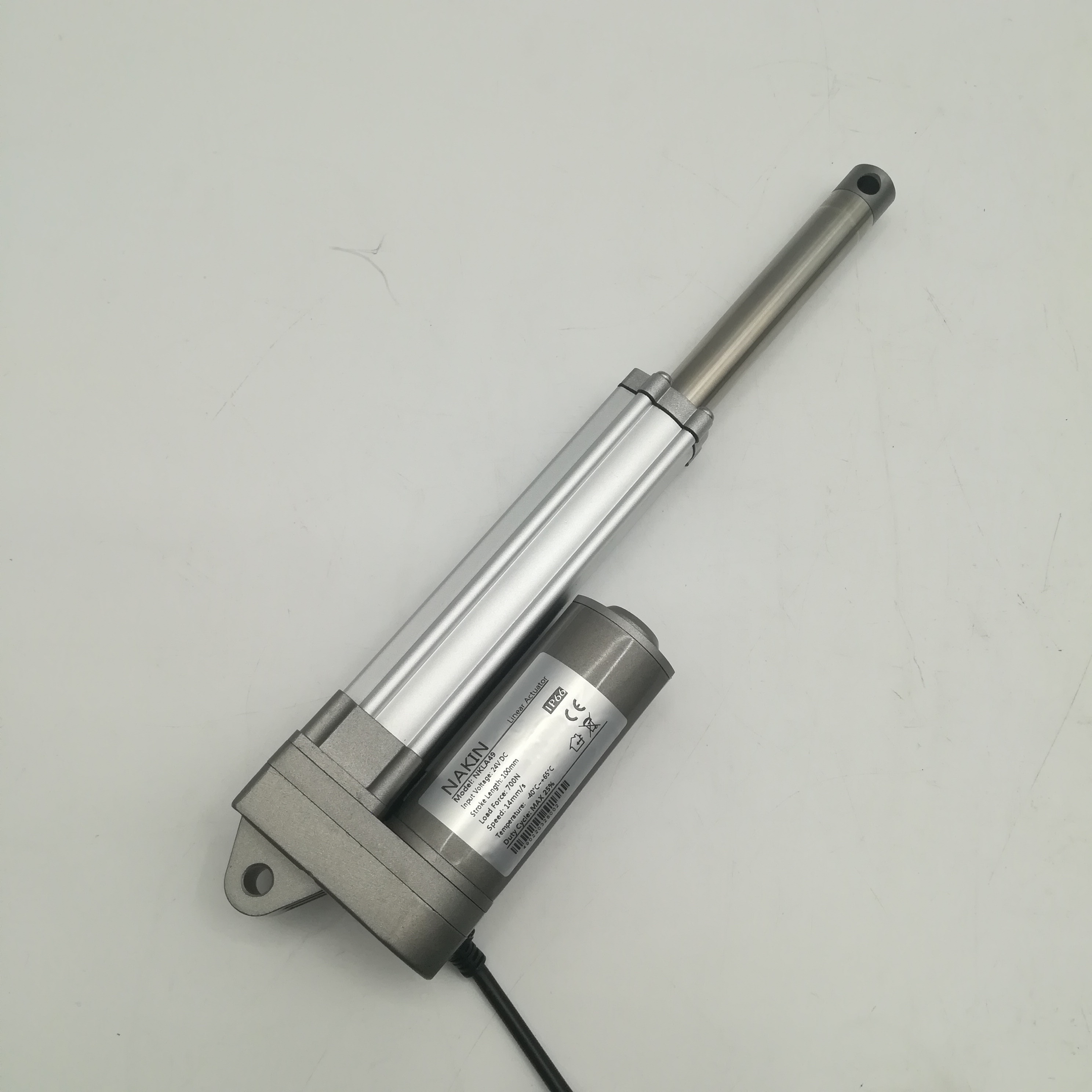 Micro Industry Electric Linear Actuator IP65 IP66 Waterproof 12V 24V 2000N Silver High Speed Brush Waterproof Motor GEAR MOTOR