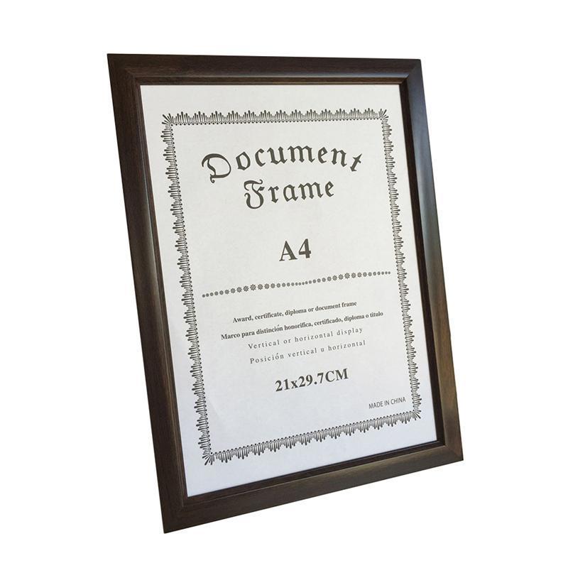 2024 Whosale A4 luxury wooden classic blank certificate frame graduate photo picture frames