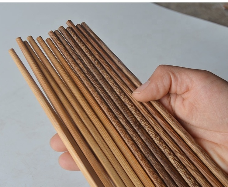 Kitchen Accessories Chinese wholesale Eco-friendly natural reusable wenge rosewood  bamboo chopsticks