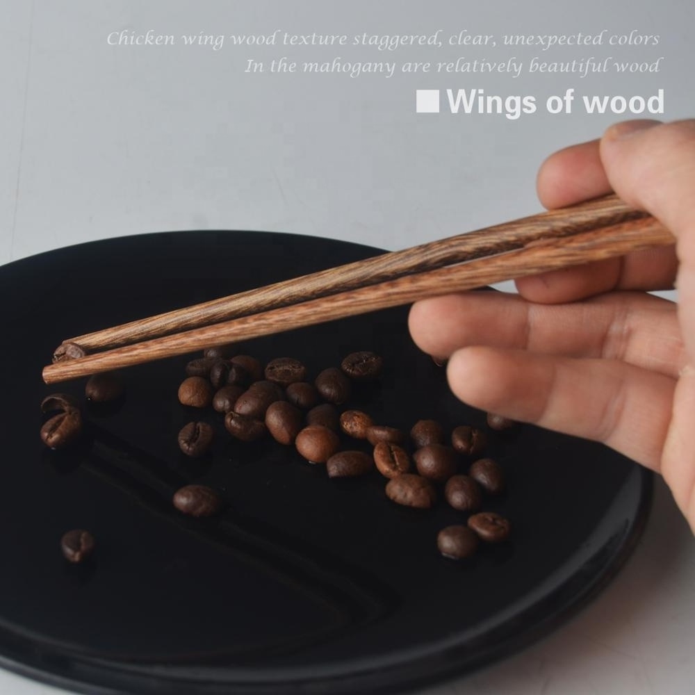 Kitchen Accessories Chinese wholesale Eco-friendly natural reusable wenge rosewood  bamboo chopsticks